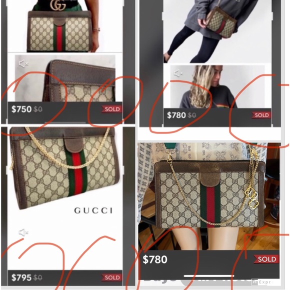 ❗️SOLD❗️Gucci Ophidia 11” 🌺Clutch 🌺Crossbody🌺FAB 🌺Great cond NO BAD ODORS💯 - Picture 17 of 17